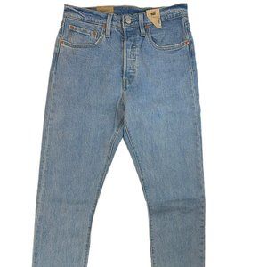 Women's Levis 501 Skinny high rise button fly distre